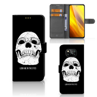 Telefoonhoesje met Naam Xiaomi Poco X3 | Poco X3 Pro Skull Eyes