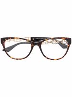 Versace Eyewear lunettes de vue à monture papillon - Marron