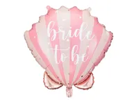 Folieballon Bride To Be Schelp (52x50cm) - thumbnail