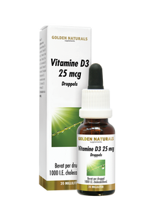 Golden Naturals Vitamine D3 25 mcg druppels