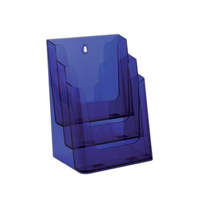 Folderdisplay 3 vaks A4 transparant Neon Paars Folderdisplay 3 vaks A4 transparant Neon Paars