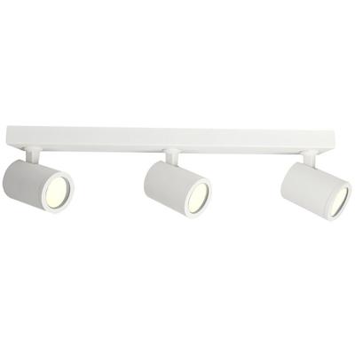 LED Plafondspot - Facto Colri - GU10 Fitting - 3-lichts - Rond - Mat Wit - Kantelbaar - Aluminium