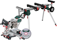 Metabo KGS 216 M + 2x zaagblad 216x30mm + onderstel
