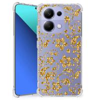 Xiaomi Redmi Note 13 4G Case Gouden Bloemen - thumbnail