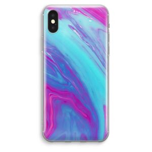 Zweverige regenboog: iPhone XS Max Transparant Hoesje