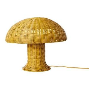 HKliving Rattan Tafellamp - Mustard