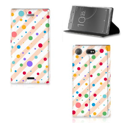 Sony Xperia XZ1 Compact Hoesje met Magneet Dots