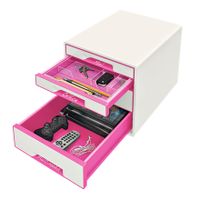 Leitz WOW Cube 5213 5213-20-23 Ladebox Wit 4 x DIN A4 Aantal lades: 4 - thumbnail