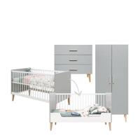 Bopita 3-delige meegroeikamer wit/grijs Emma