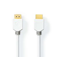 High Speed HDMI-Kabel met Ethernet | HDMI Connector | HDMI Connector | 4K@60Hz | 18 Gbps | 3.0 m | Rond | PVC | Wit | Doos