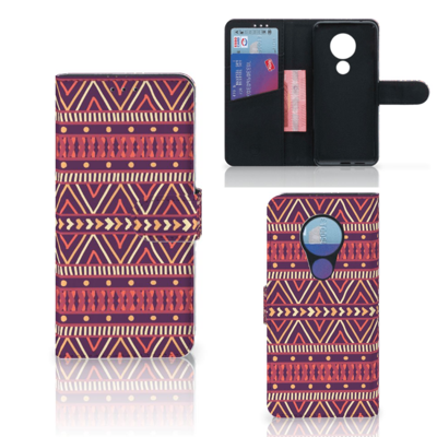 Nokia 7.2 | Nokia 6.2 Telefoon Hoesje Aztec Paars