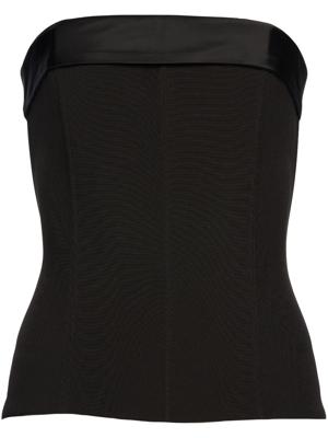 Retrofete Strapless top - Zwart