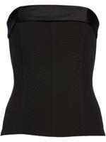 Retrofete Strapless top - Zwart