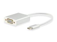 Equip usb type c male naar hd15 vga female adapter 0.15m