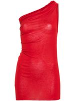 Rick Owens blouse à une épaule - Rouge - thumbnail