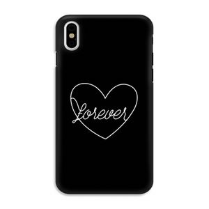 Forever heart black: iPhone XS Tough Case