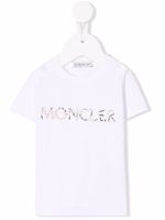 Moncler Enfant t-shirt à logo imprimé - Blanc