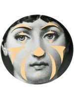 Fornasetti assiette imprimée - Noir