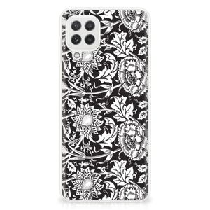 Samsung Galaxy A22 4G | M22 TPU Case Black Flowers