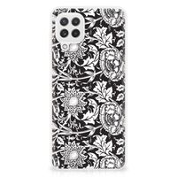 Samsung Galaxy A22 4G | M22 TPU Case Black Flowers