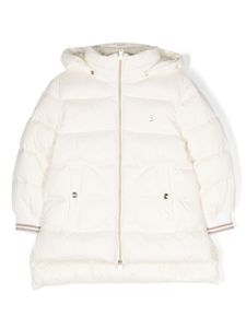 Herno Kids veste matelassée à logo brodé - Blanc