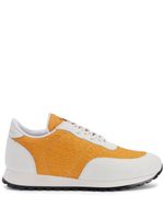 Giuseppe Zanotti baskets Jimi Running à empiècements contrastants - Orange