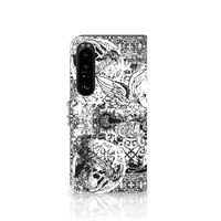 Telefoonhoesje met Naam Sony Xperia 1 IV Skulls Angel