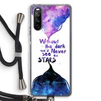 Stars quote: Sony Sony Xperia 10 III Transparant Hoesje met koord