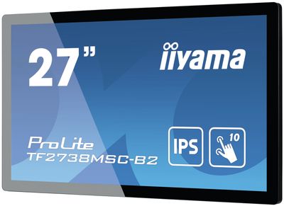 Iiyama ProLite TF2738MSC-B2 LCD-monitor Energielabel F (A - G) 68.6 cm (27 inch) 1920 x 1080 Pixel 16:9 5 ms DisplayPort IPS LED