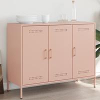 Dressoir 100,5x39x79 cm koudgewalst staal roze