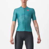 Castelli Aero Pro fietsshirt korte mouw groen dames L