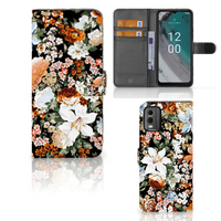 Hoesje voor Nokia C32 Dark Flowers