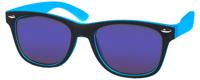 Kool-KidZ Wayfarer Kinder Zonnebril Zwart/Blauw