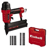 Einhell Pneumatische Tacker TC-PN 50 (schiet nieten en spijkers, vulstand indicator, anti-slip rubberen handgreep, diepte afstelling, Incl. 1500 nietjes en 2000 spijkers, transport en opbergkoffer)