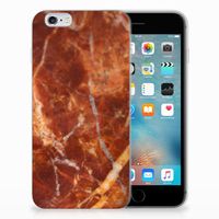 Apple iPhone 6 | 6s TPU Siliconen Hoesje Marmer Bruin