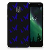 Nokia 2 TPU bumper Vlinder Patroon - thumbnail