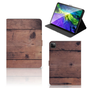 iPad Pro 11 2020/2021/2022 Tablet Book Cover Old Wood