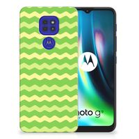 Motorola Moto G9 Play | E7 Plus TPU bumper Waves Green - thumbnail