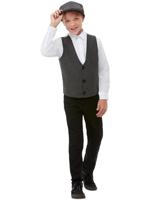 20s Gangster Boy Kit, Grey, with Flat Cap & Waistcoat