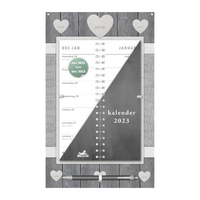 Omslagkalender Home grijs 2023 - Spiraalgebonden (8719231167230)