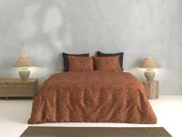 Zo! Home Zo Home Fiori di Satinado Dekbedovertrek 140x200/220 Copper Orange