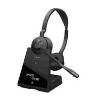 Jabra Engage 75 SE Stereo Draadloze Headset Professioneel Bellen, DECT-beveiliging, 150m bereik, USB-C naar USB-A met Geavanceerde ruisonderdrukkende microfoon, de hele dag comfortabel - Zwart