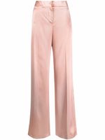 Alexander McQueen pantalon ample à effet satiné - Rose