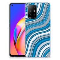 OPPO A94 5G | Reno5 Z TPU bumper Waves Blue