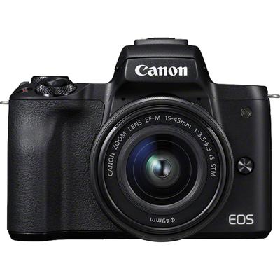 Canon EOS M50 + EF-M 15-45mm f/3.5-6.3 IS STM Kit SLR camerakit 24,1 MP CMOS 6000 x 4000 Pixels Zwart Canon EOS M50 + EF-M 15-45mm f/3.5-6.3 IS STM Kit SLR camerakit 24,1 MP CMOS 6000 x 4000 Pixels Zwart