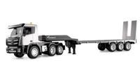 Amewi G836E trekker met dieplader 1:24 RTR op afstand bestuurd RC kinderen 8 jaar truck vrachtwagen, grijs