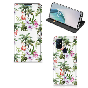 OnePlus Nord N10 5G Hoesje maken Flamingo Palms