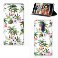 Nokia 8 Hoesje maken Flamingo Palms