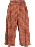 Issey Miyake Pre-Owned pantalon court à plis (années 2000) - Orange