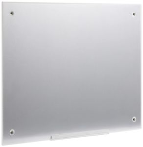 SpeaKa Professional Glazen magneetbord SP-BWM-200 (b x h) 600 mm x 450 mm Wit Glad Incl. opbergbakje